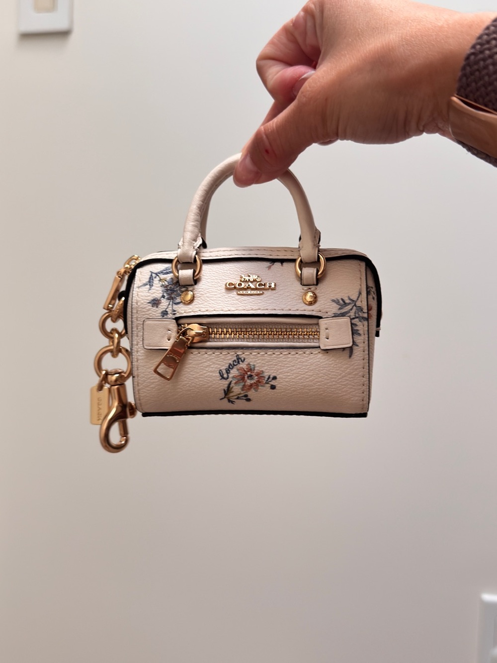 Coach mini Rowen Keychain